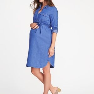 Maternity Pullover Shirt Dress